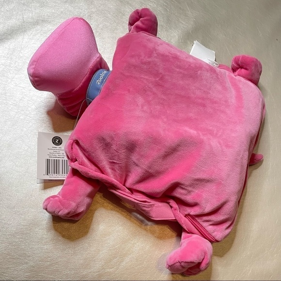 Zoobie Pets Hada the Hippo plush, pillow and blanket - Picture 4 of 10